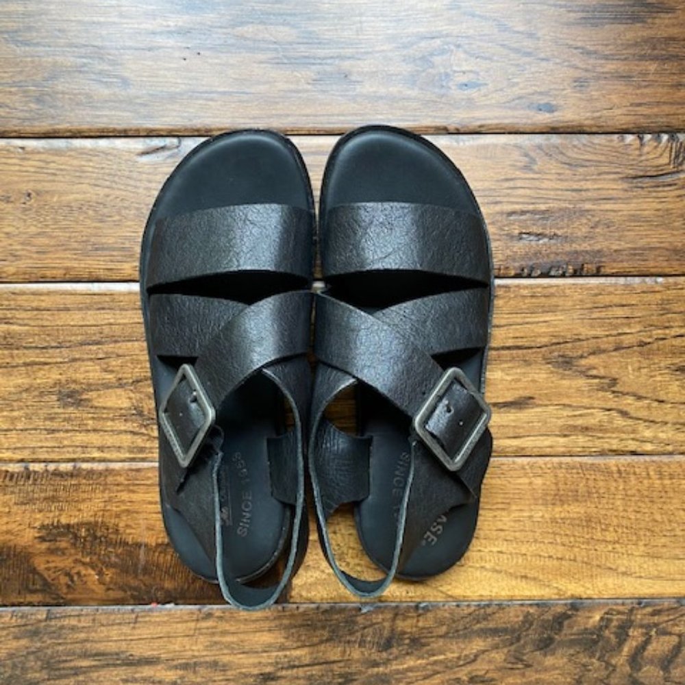 Black Kork Ease Sandals